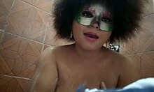 Homemade porn video of a horny Filipina getting fucked in the bathroom